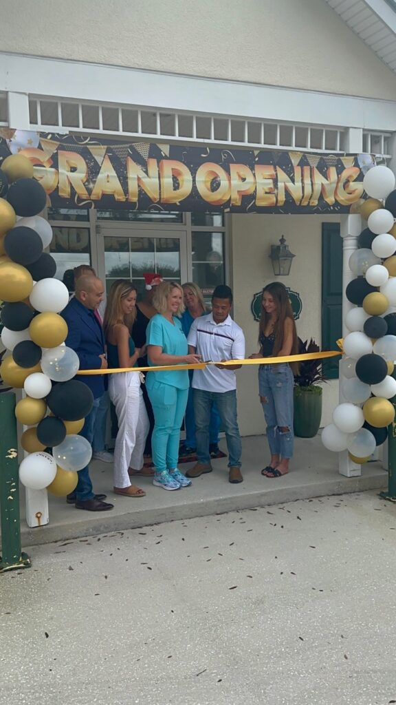 Ribbon cutting ceremony with Mayor Rob Medina from Palm Bay