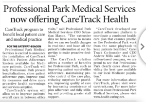 PPMS is excited to announce the installation of CareTrack