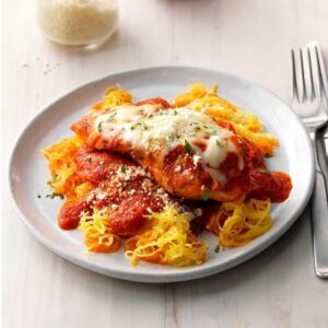 Chicken Parmesan with Spaghetti Squash