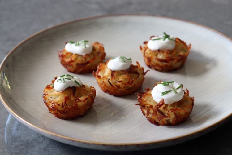 Crispy Potato Pancake Poppers