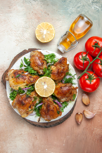 Lemon-Garlic Boneless Skinless Chicken Thighs