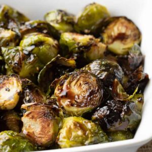 Honey Balsamic Glazed Brussel Sprouts