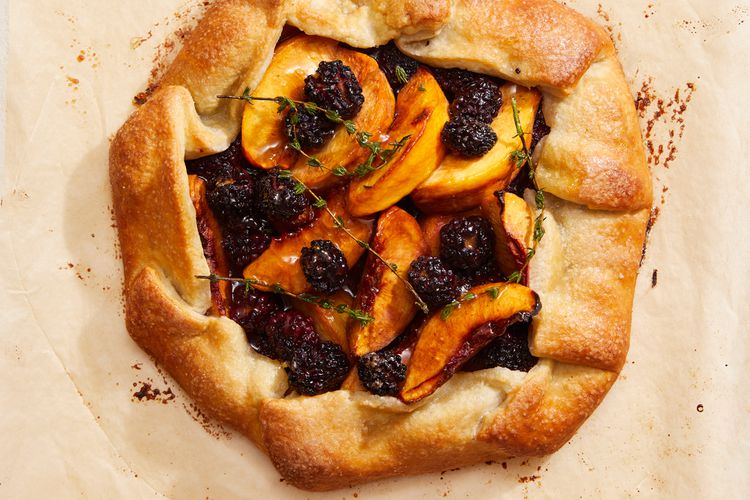 Summer Peach and Blackberry Galette