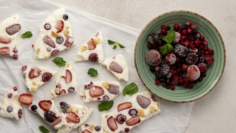 Strawberry-Chocolate Greek Yogurt Bark