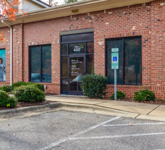 Exterior of the office entryway