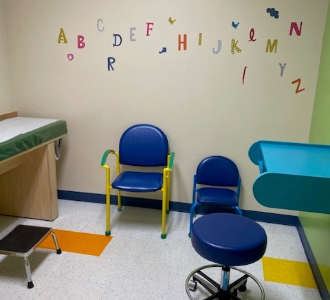 Seating in an exam room