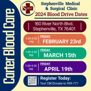 Carter BloodCare every month in 2024!