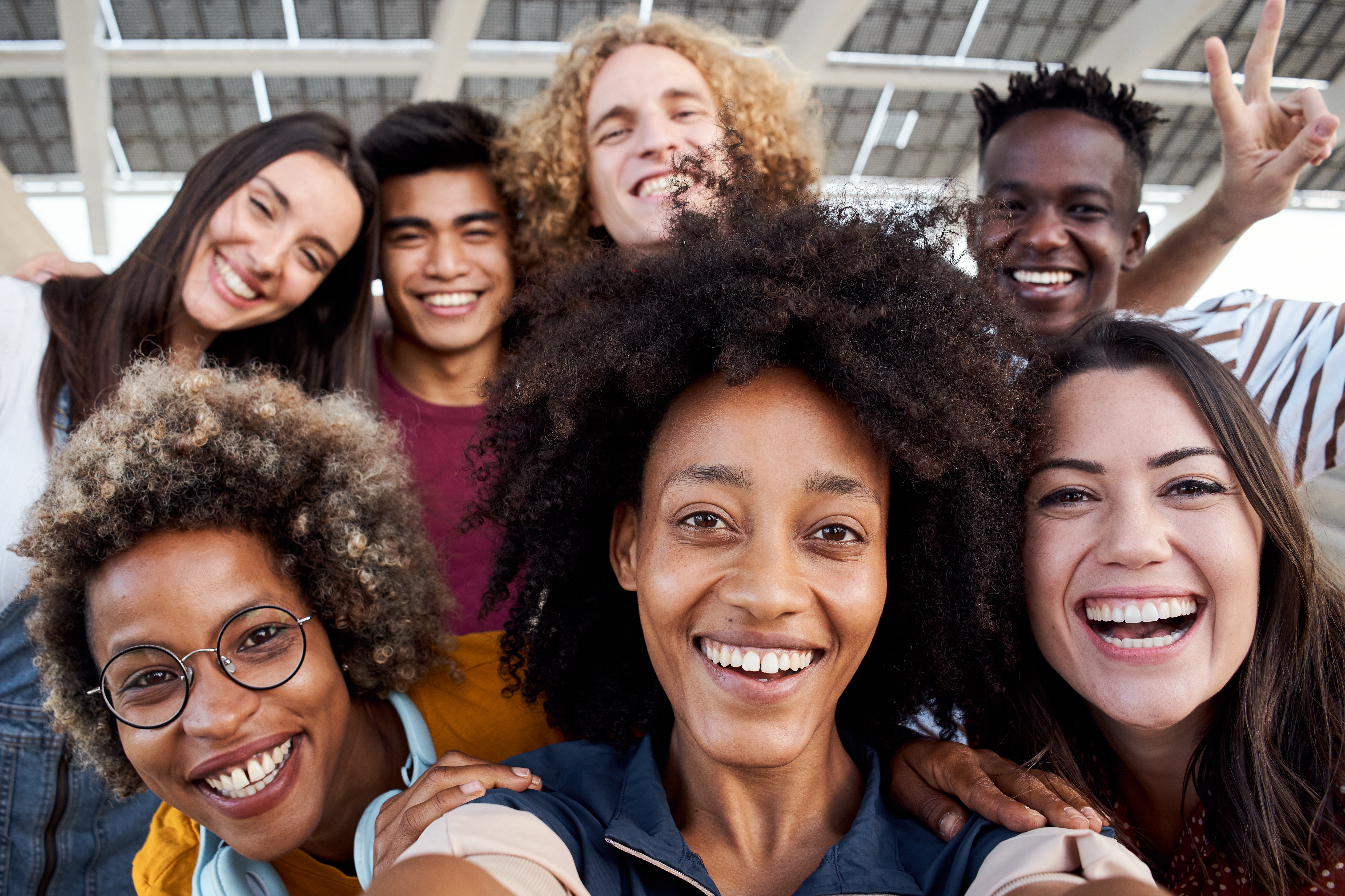 A group photo of friends