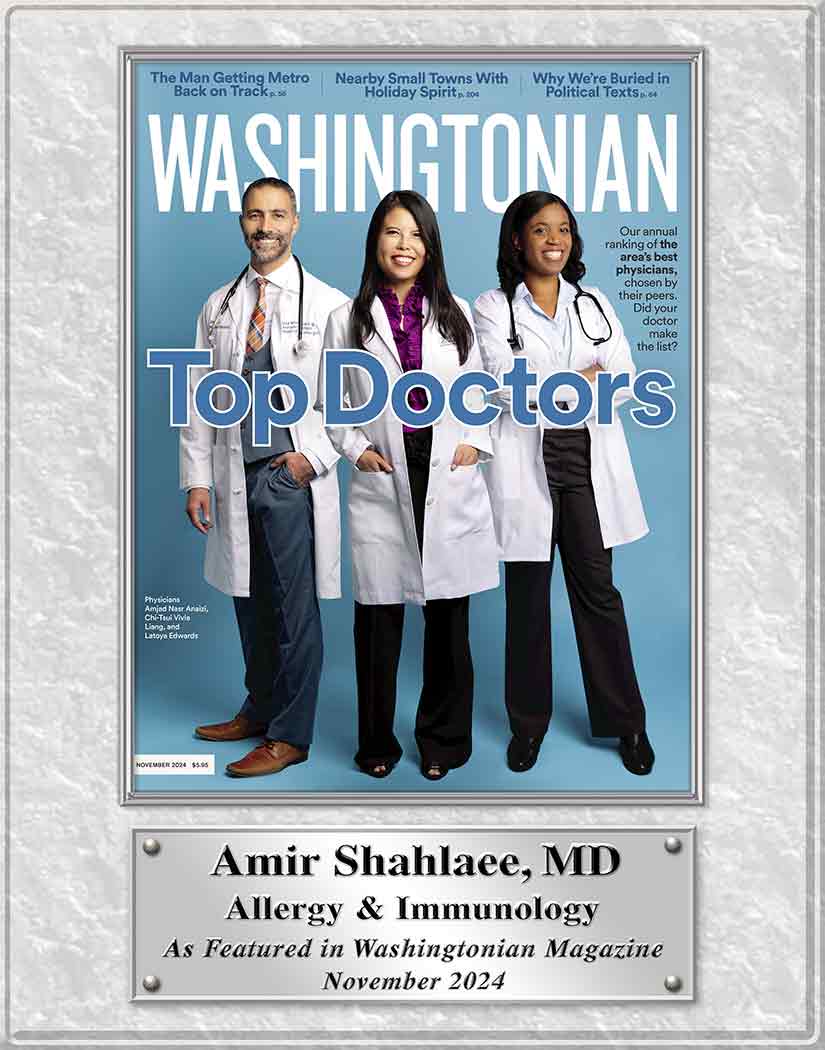 The Washingtonian Top Doctors award